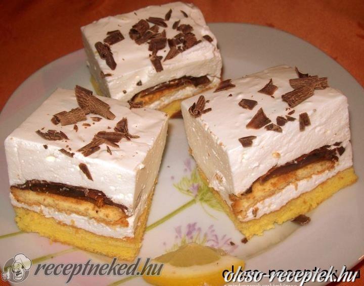 Tejfölös citromos kocka