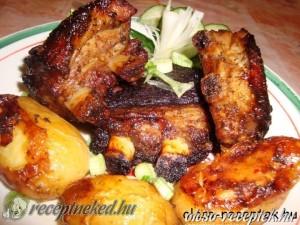 Mustáros mézes sült oldalas