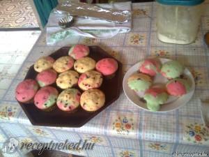 Mandulás-csokoládés-rumos muffin