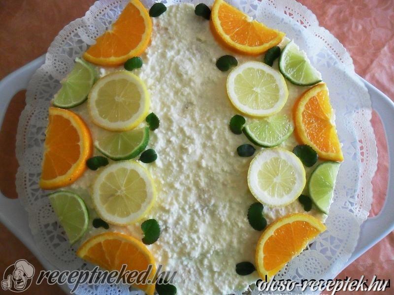 Gyümölcskarikás túrótorta kép