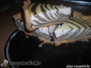 Túrós zebratorta