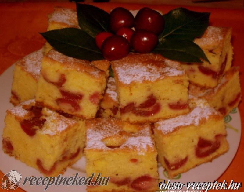 Cseresznyés pite kép