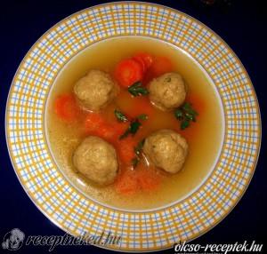 Gyors kacsamájpástétomos gombóc leves kép