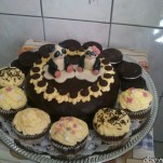 Csokis vaníliakrémes torta kép