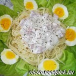 Sajtos-sonkás tészta kép