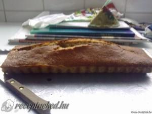 Csokis-kókuszos banánkenyér vanilia öntettel kép