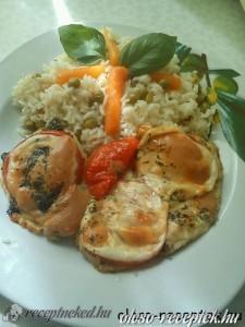 Mozzarellás,paradicsomos csirkemell