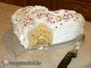 Oroszkrém torta babapiskótával kép