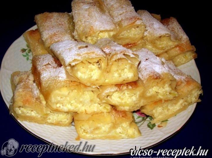 Tökös-túrós rétes