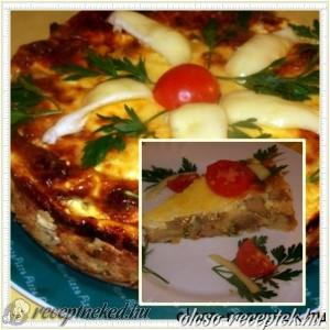 Csirkemájas-gombás krumplitorta kép