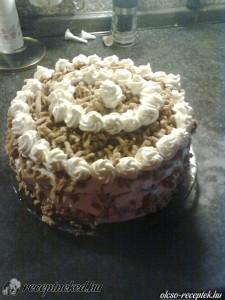 Gesztenyepüré torta kép