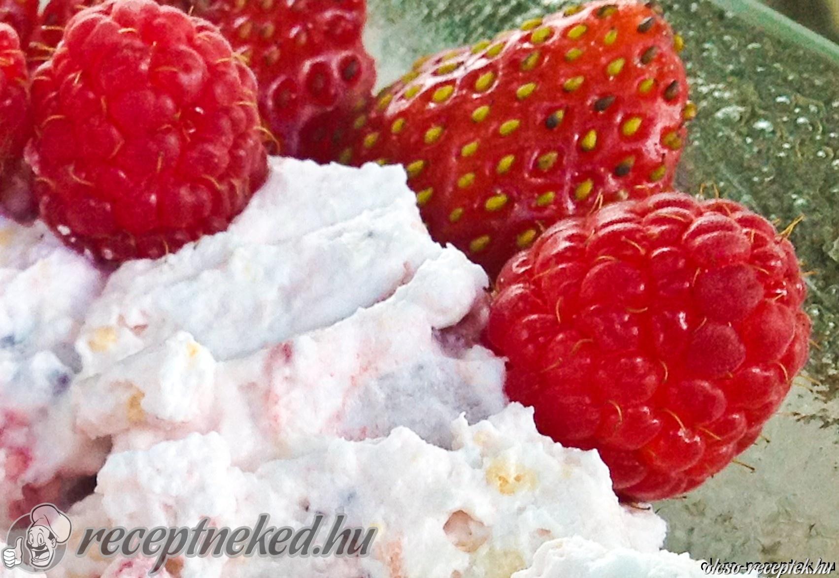 Gyümölcsös habcsók kép