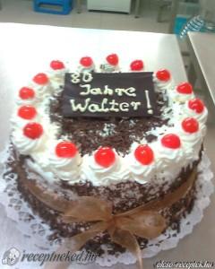 Feketeerdő torta kép