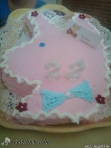 Tejszínes eper torta kép