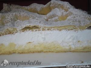 Hullámos krémes kép