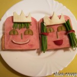 Királyfi és királylány szendvics kép