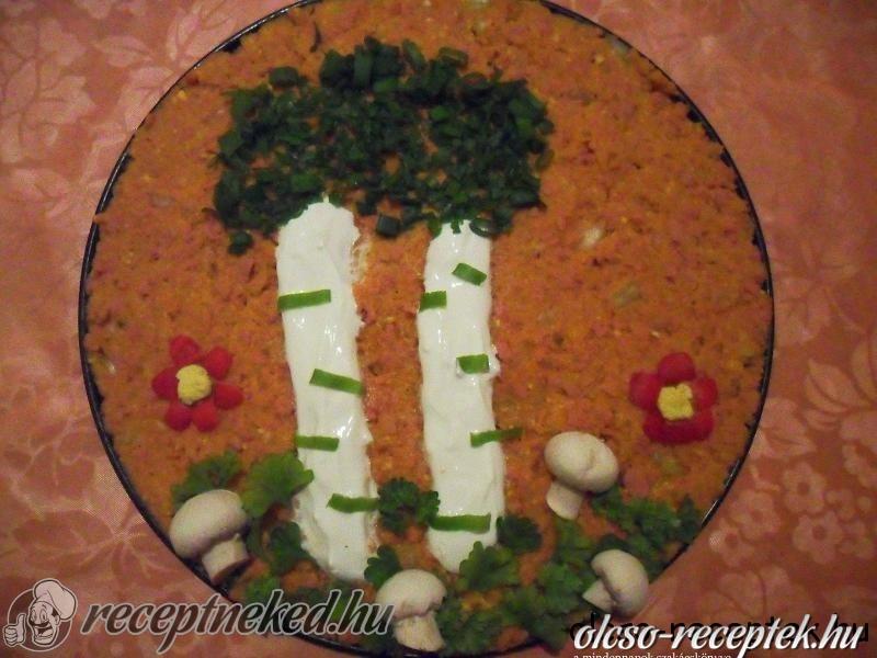 Kolbászos pástétomból parkocska kép