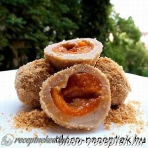 Barackos gombóc kép