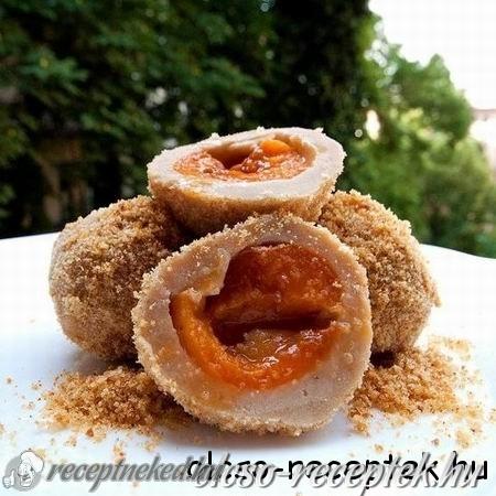 Barackos gombóc kép