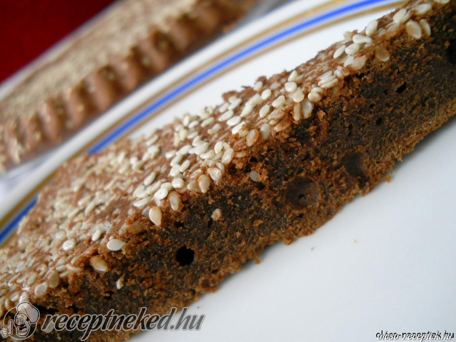 Szezámmagos csokitorta kép