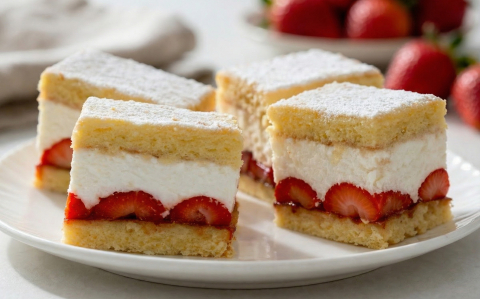 Túrós-epres szeletek