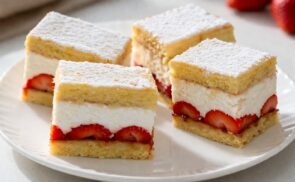 Túrós-epres szeletek