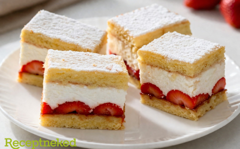 Túrós-epres szeletek