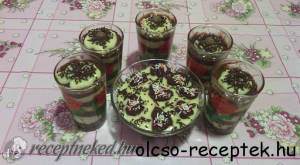 Zebracsíkos pudingos finomság