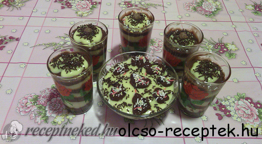 Zebracsíkos pudingos finomság