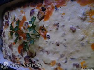 Rakott húsos tészta kép