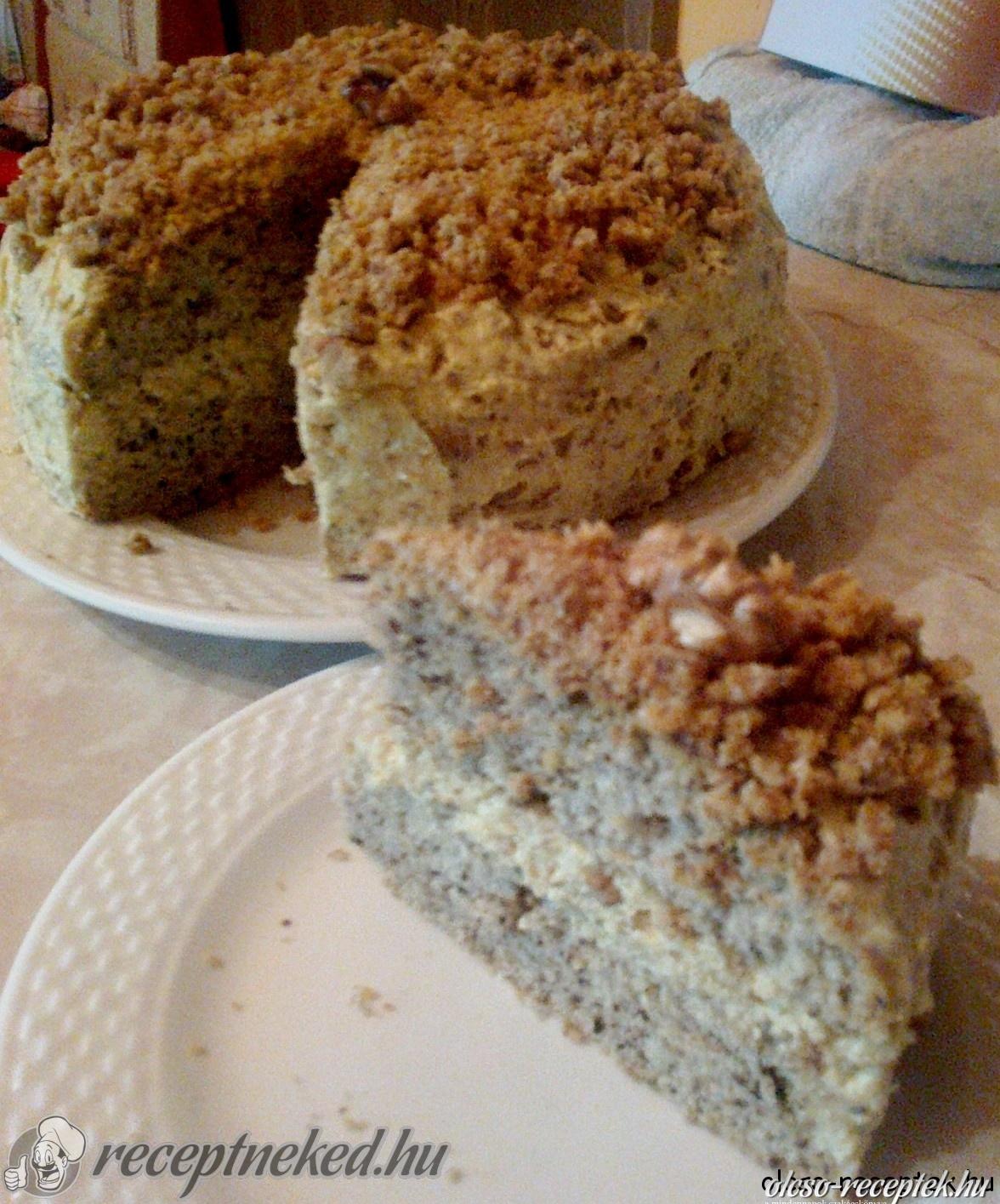 Grillázskrémes Dióstorta kép