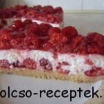 Túrós málnatorta kép