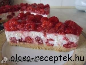 Túrós málnatorta kép