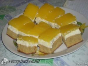 Üdítős túrós szelet kép