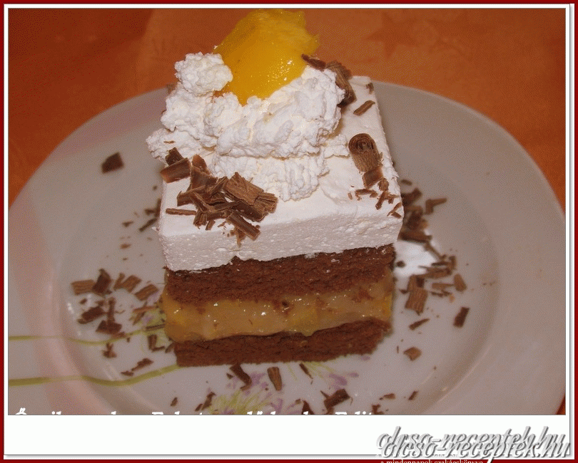 Őszibarackos feketeerdő kocka