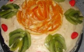 Narancskrémes torta