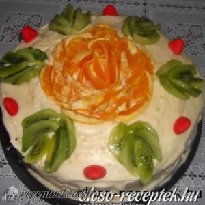 Narancskrémes torta
