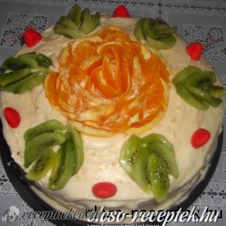 Narancskrémes torta