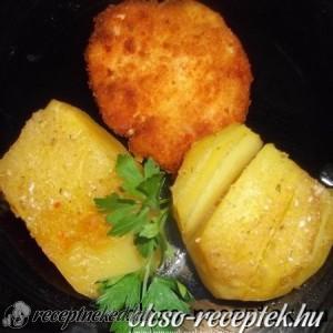 Rántott csirkemell burgonyával