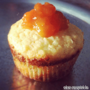 Barackos-ricottás muffin