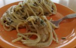 Kucsmagombás-sóskás spagetti