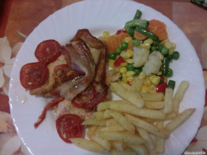 Borsós paradicsomos csirke kép