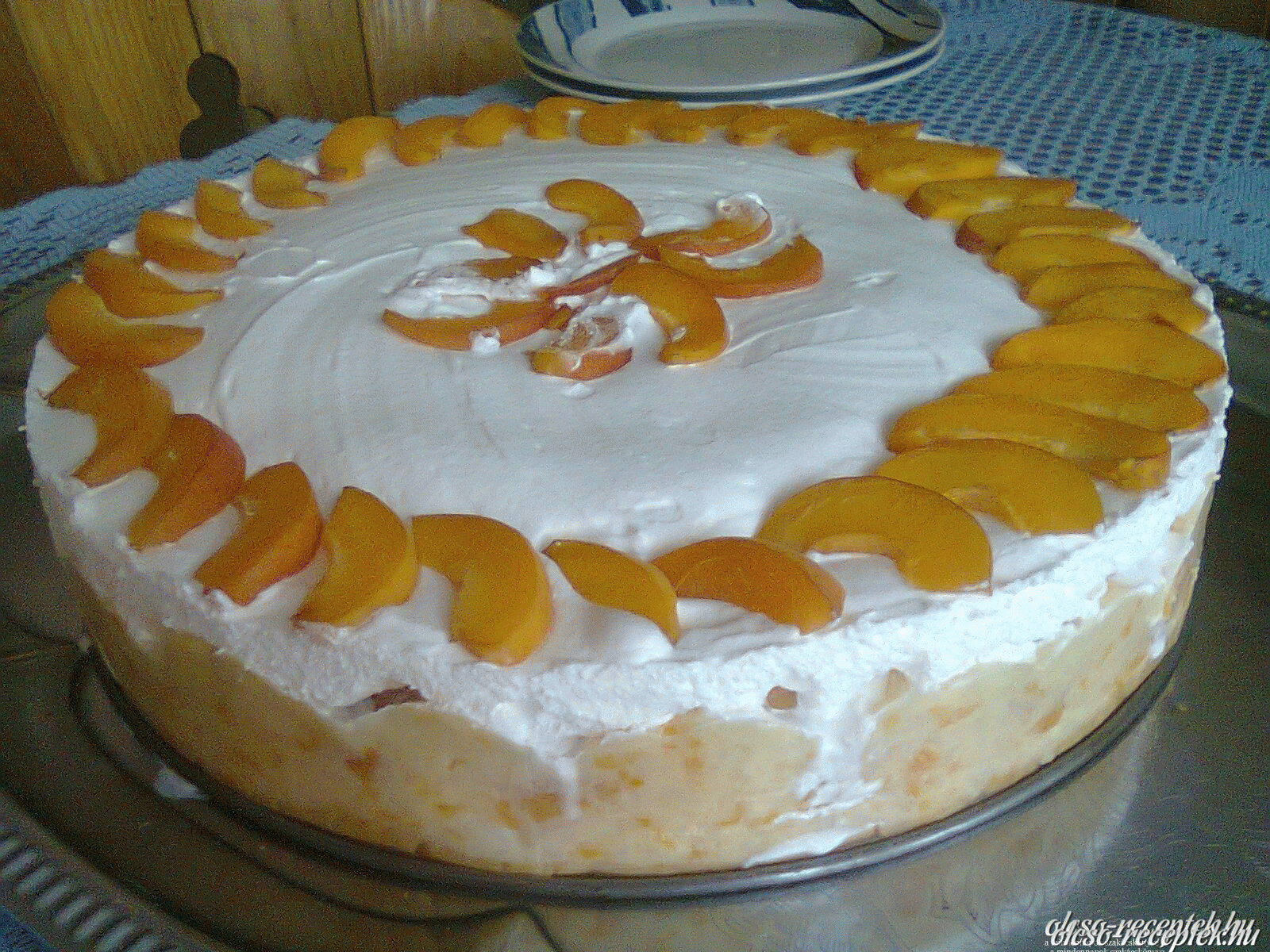 Sárgabarackos rizstorta