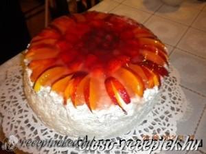 Túrós-rizses mascarponés gyümölcstorta