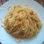 Koktélrákos spagetti