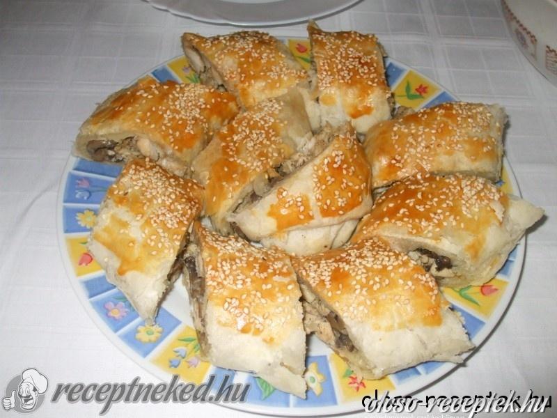 Csirkemell leveles tésztában