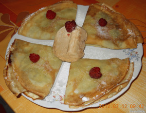 Pudingos palacsinta karamell fagyival