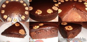 Diós csokoládétorta