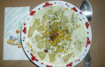 Kukoricás krumpli leves