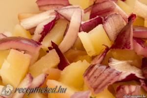 Lilahagymás saláta kép